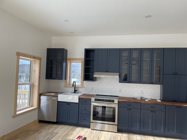 Kitchen with new induction stove - 223 Huntley Rd Unit 221