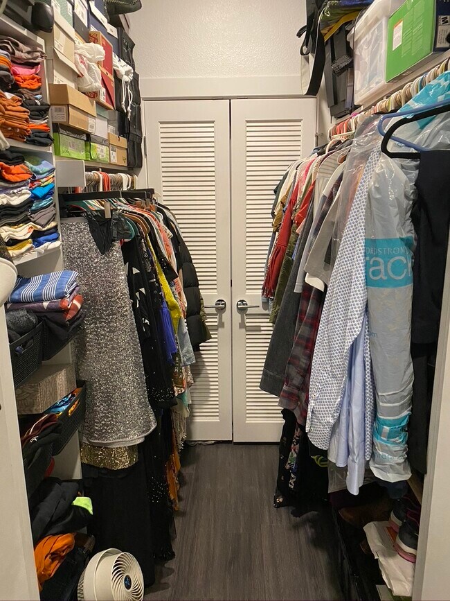 (a very full) walk-in closet - 4361 S Congress Ave Unidad 127