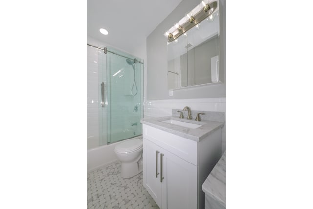 Bath: Glass Barn-Style Shower Doors/Basketweave Tile