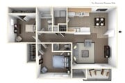 Taylor Pointe - The Lakeside - 2 Bed, 1.5 Bath, 880 sq. ft.
