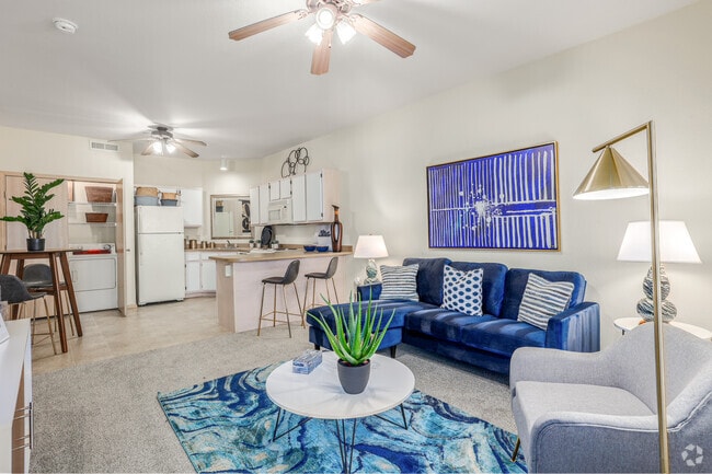 Custom - 1BD, 1BA - 665SF - Living Room