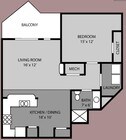 Suite D | 1 Bed 1 Bath | 850 sqft