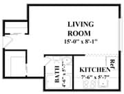 0E1B - Efficiency, 1 Bath