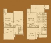 2 habitaciones y 2 baños