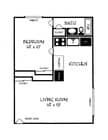 1BR/1BA
