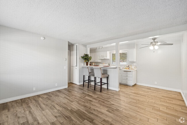 Studio - 385SF - Living Room - Villa Monterey Apartments