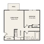 1BR/1BA