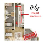 C2 Female Only (Top 2 bedrooms)