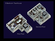 5 bed townhome