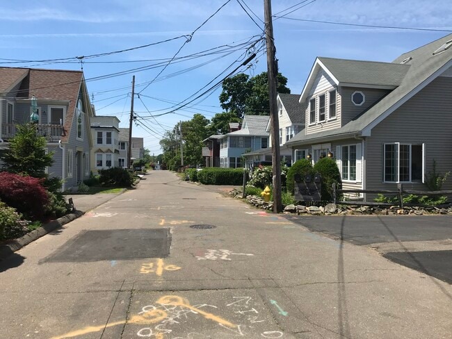 Private street leading to the water
