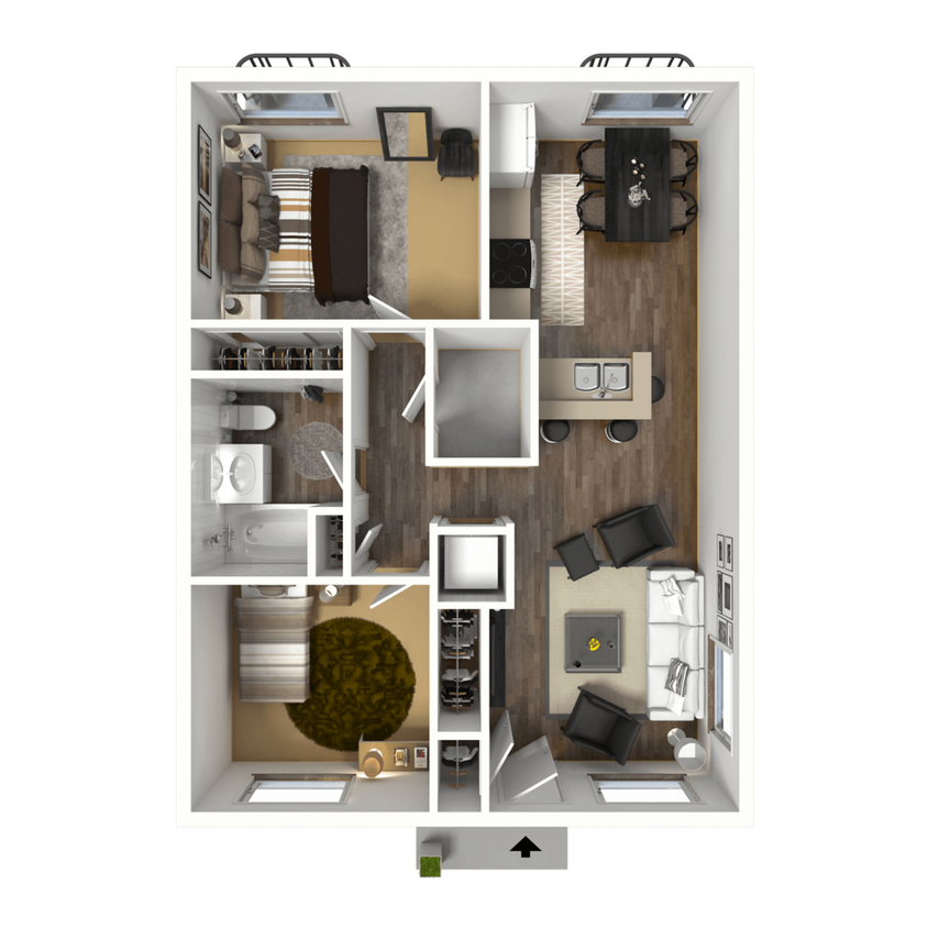 Floor Plan - 2x1M