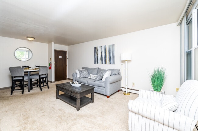 1BR, 1BA - 750SF - Living Room - St Peter's Apartments - 62+ Senior Housing