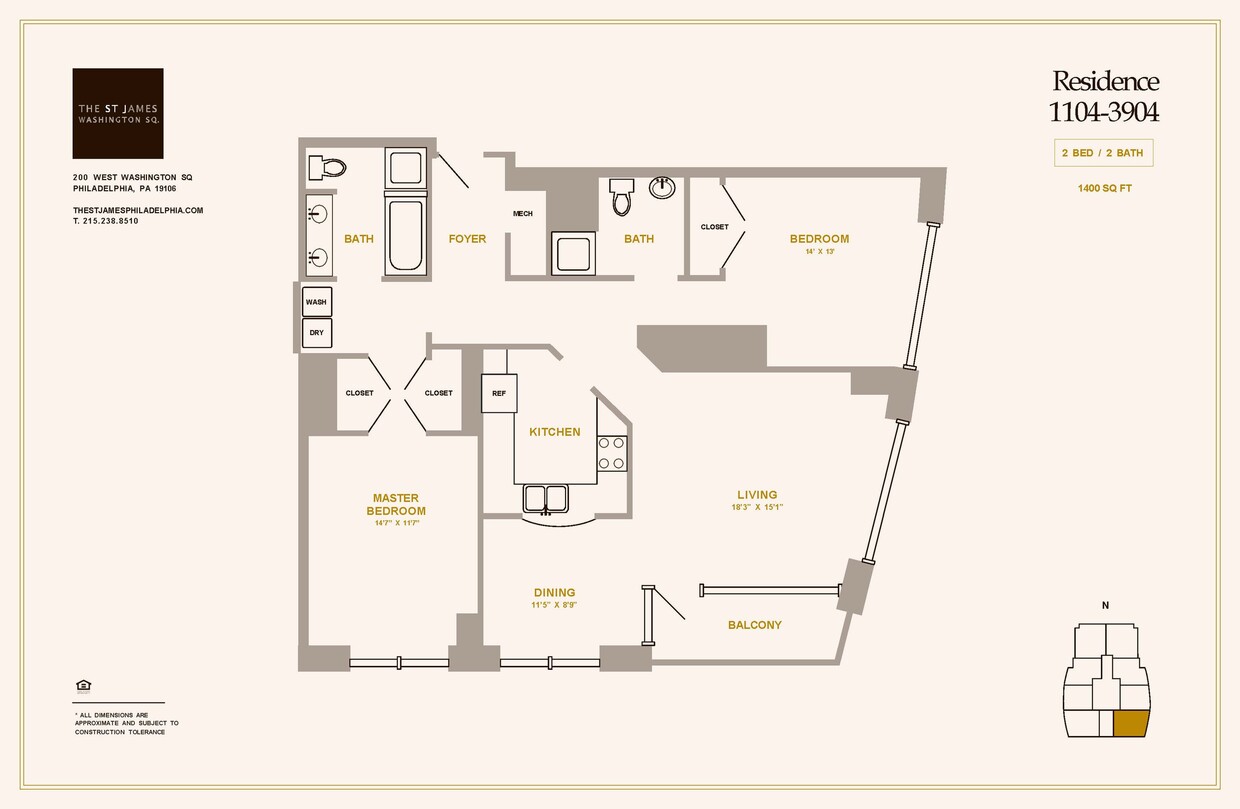 2 Bed 2 Bath B2D - 2 Bed 2 Bath B2D