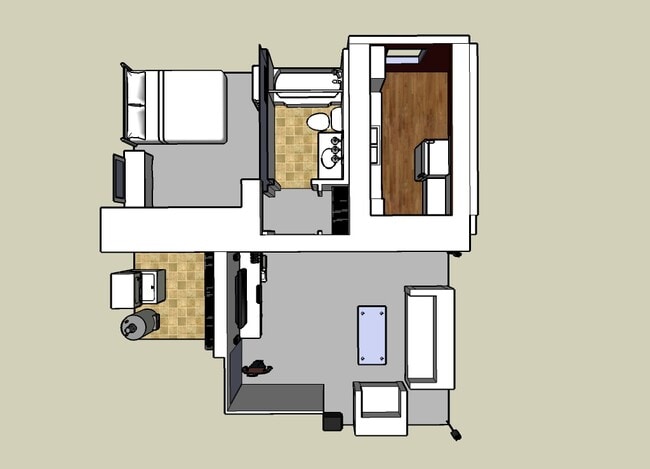 to scale diagram - 500 Grandview Ct. Unit 516