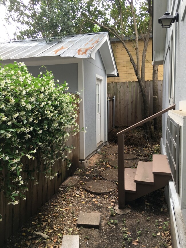 80 sf of storage in shed behind the cottage. - 4302 Duval Street House Unit B