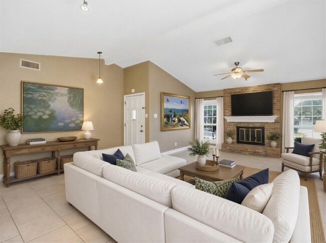 Photo - Corner-Lot Garden Home with Fireplace and Private Patio