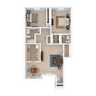 Beechwood - Two Bedroom, 951 sq. ft.