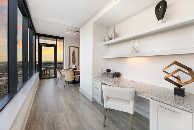Built-in desks in select homes