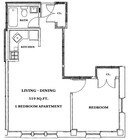 1BR/1BA