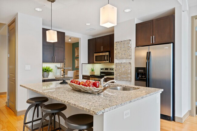 Model Kitchen Space - Gables Republic Tower Apartments