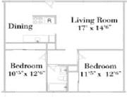 2BR/1BA