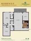 Plano del piso E1015-3BR /2BTH