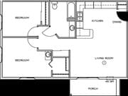 2BR/1BA