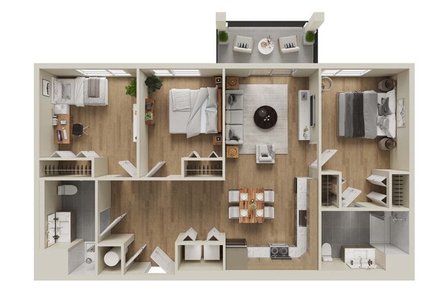 3 BR/ 2 BATH - Blakey Apartments