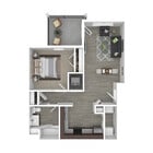 Schooner - 1 Bed,1 Bath, 715 sq. ft. - 3D Furnished