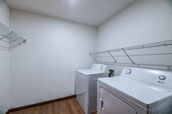 Spacious in unit laundry