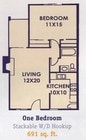 1BR/1BA