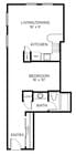 A7 - 1x1 floor plan The Rice