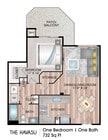 732 Square Feet
