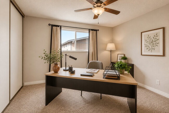 A Standard Bedroom at Greentree Village Apartments