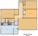 3BR/1.5BA