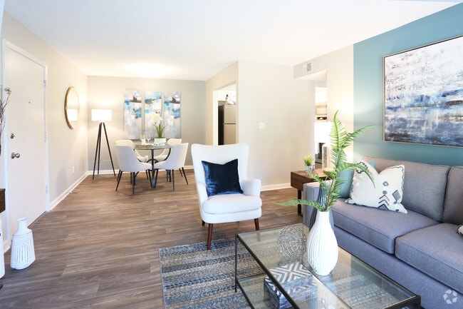 2BR, 1.5 BA - 900 SF - Living Room - The Harper