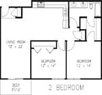 2BR/1BA