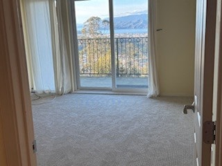 master bedroom with balcony and sweeping bay view - 467 Crestmont Dr