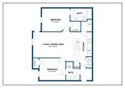 Devonshire | 2BD, 2BA | 970SF