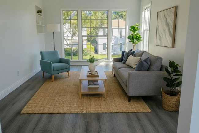 Staged Lviing Room - 4221 Creed Ave Unit Upper
