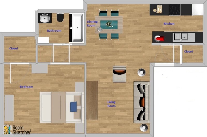 1 Bedroom - La Finca Apartments