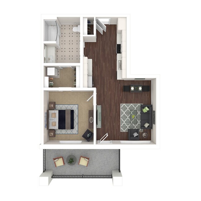 Open One Bed - 2A - Norton Links Apartments