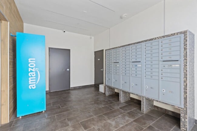 Lobby Area, Resident Mailboxes, and Amazon Package Locker - Gramercy Park by Wiseman