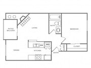 A2R | 1 bed 1 bath | 640 Sq. Ft.