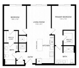 B1-2X2 floor plan Vista Fairfax Corner