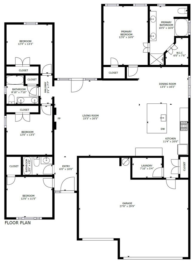 Photo - "Charming 4-Bedroom Retreat with Granite Elegance & Cozy Fireplace in Killeen!"