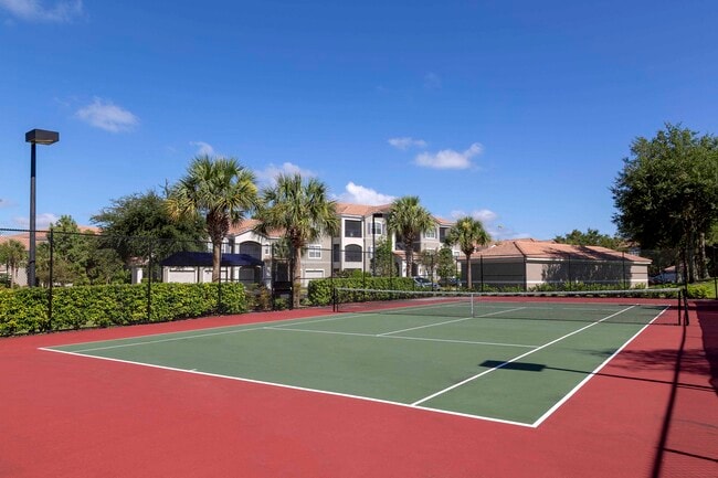 Lighted tennis court