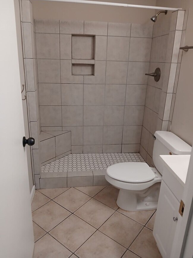 Photo - Walk in Shower! Single Level, 2 BR, 2 FULL Bath Townhome $1325/mo. Garner, NC !