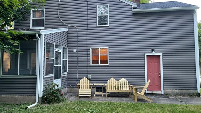 Back of the house with comfortable seating