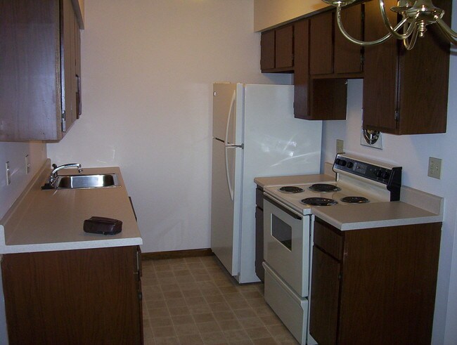 Our kitchens come complete with a refrigerator, stove, garbage disposal, and dishwasher.